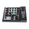 thumbnail image 4 of Consola mezcladora profesional con placa de sonido, pantalla USB, consola mezcladora de 4 canales para transmisión en vivo, Karaoke por Internet, enchufe de 100-240V UE, 4 of 10