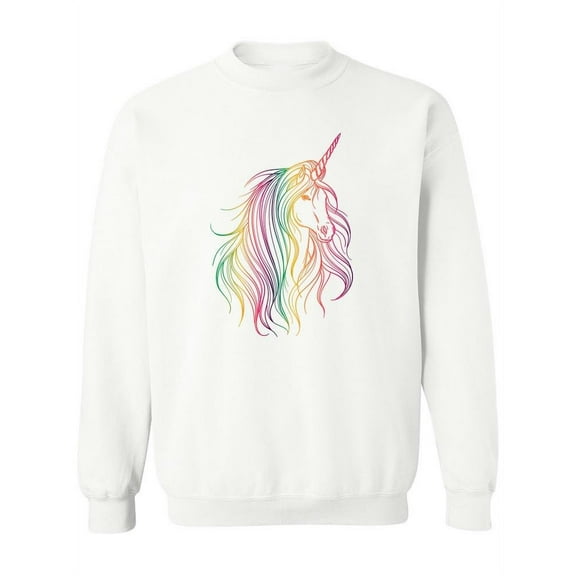 Unicorn Rainbow. Sweatshirt Women -Image by Shutterstock, Female 4X-Large