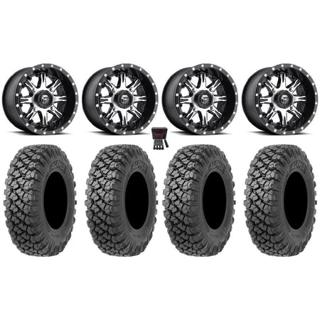 Fuel Nutz 14 Wheels Black 30 Alpha Tires Sportsman RZR Ranger
