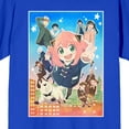 thumbnail image 2 of Spy X Family Group Key Art Crew Neck Short Sleeve Women's Royal Blue T-shirt-3XL, 2 of 7