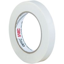 3M 2600 Masking Tape 4.4 Mil 3/4" x 60 yds. White 12/Case T93426012PK