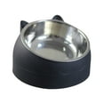 thumbnail image 5 of Pet Feeder 15 degree Raised Food Feeder Anti Slip Neck Protective Bowl Cat Dog Bowl Black, 5 of 8