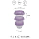 thumbnail image 3 of Contenedores Para Alimentos Ideen De Plástico Juego De 3 Piezas Morado 500 ml, 3 of 3