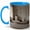Blue, variant on Soft Beige Living Room 11oz Ceramic Mug, Minimal Interior Coffee Cup