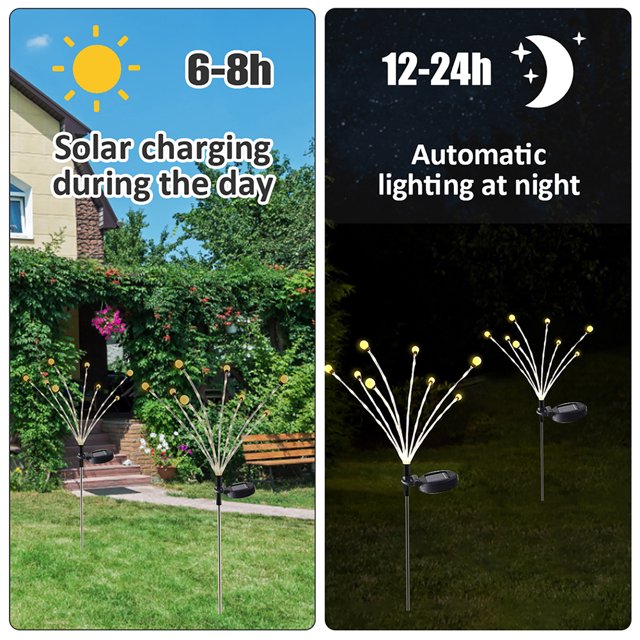 Luz De Tierra Lámpara 2 piezas de luz de tierra luces solares duraderas para patio fácil instalación para patio