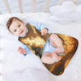 Salouo Golden Winged White Horse Print Baby Sleep Sack Wearable Blanket
