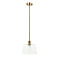 thumbnail image 5 of Creative Co-Op Robert Stevenson Lighting Rhodes - Metal and Clear Ribbed Glass Ceiling Light, Brushed Brass, 5 of 7