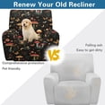 thumbnail image 4 of Kuiaobaty Mushroom Butterfly Moon Recliner Chair Cover for Large Recliner Flower Easy Replacement Reclining Sofa Slipcover Comfortable Reclining Slipcover with Side Pocket for Pets, 4 of 8