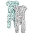 thumbnail image 1 of Simple Joys by Carter's Baby Girls' 2-Pack Jumpsuits, 1 of 2