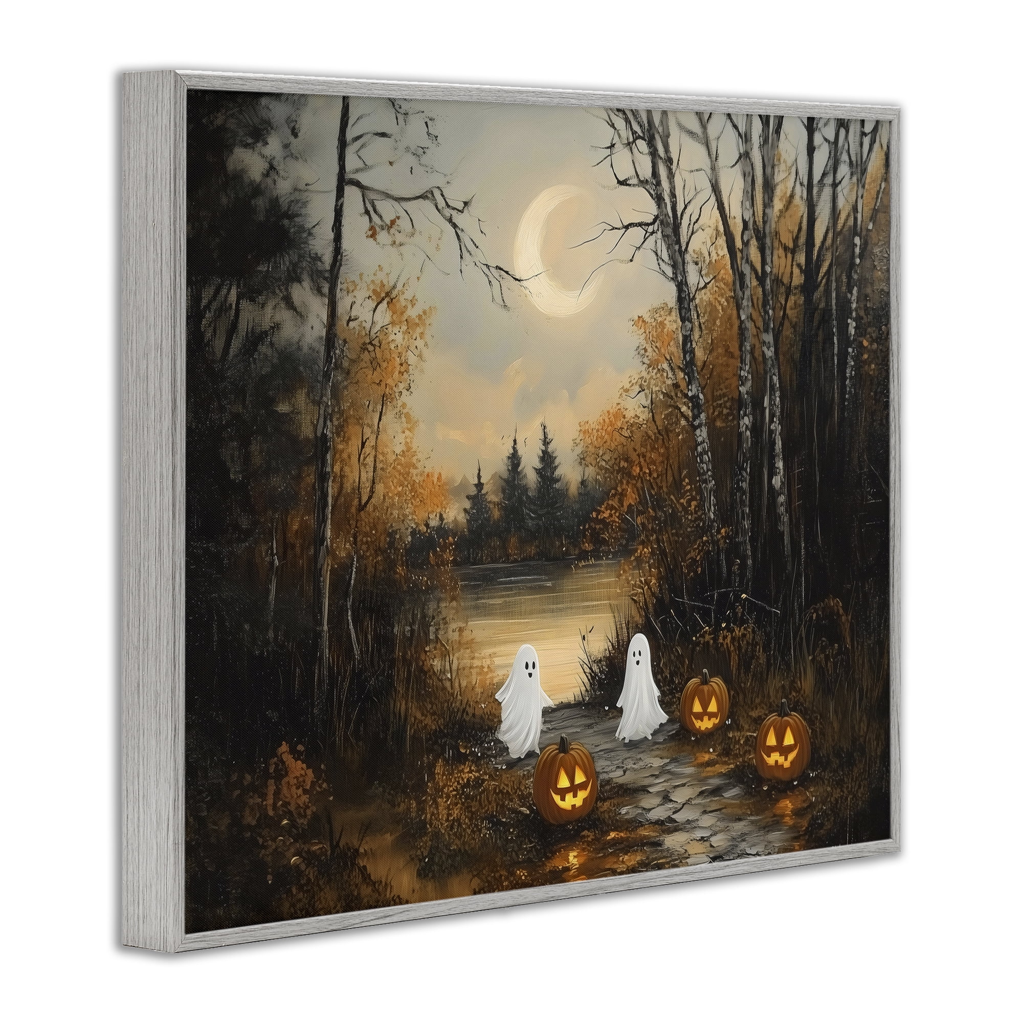 Autumn Ghosts at Lake Gray Framed Giclee Art, design by Arlington Prints