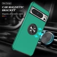 thumbnail image 2 of for Google Pixel 7 Pro Case with Ring Stand, 360° Rotatable Ring Holder Magnetic Kickstand, 2-Layer Heavy Duty Shockproof Rugged Hybrid Hard PC Soft Rubber Case for Google Pixel 7 Pro, Darkgreen, 2 of 7
