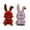 Red,Purple, variant on Viflosae Foldable Bunny Phone Bracket Mobile Phone Desktop Cute Card Ventilated Student Gift Suitable For Flat Panel Live Broadcast Cheap Stuff Gifts Under 5 Dollar Items