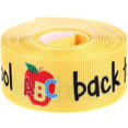 thumbnail image 1 of 1 Roll Back to School Ribbons Back to School Themed Ribbon Wrapping Ribbon for Teacher Appreciation Gift, 1 of 4