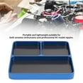 thumbnail image 4 of Plateau de Vis de Réparation RC, 3 Compartiments en Alliage d'Aluminium Rangement Séparé Look Élégant Support d'Outils de Fixation pour Voiture RC Avion Bateau, 4 of 7