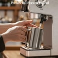 thumbnail image 6 of Espresso Machine 20 Bar, Stainless Steel Coffee Machine with 40oz Removable Water Tank for Cappuccino, Latte, Silver, 6 of 9