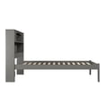 thumbnail image 4 of AFI Newport Full Solid Wood Platform Bookcase Bed in Grey, 4 of 7