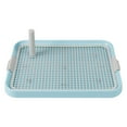thumbnail image 2 of Leakproof Indoor/Outdoor Dog Toilet Tray with Removable Mesh Grate | Puppy Potty Training Basin for Small & Medium Dogs | 19.3x14.6x1.4 inch, 2 of 6