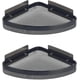 thumbnail image 1 of 2 Pcs Bathroom Corner Shelf,Punch-Free Bathroom Shelf Tripod,Storage Racks for Toilets, Bathrooms and Kitchens (Black), 1 of 4