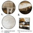 thumbnail image 3 of Designart "Exploring The Evolving Golden Moon IV" Landscape Modern Wall Decor, 3 of 5
