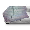 thumbnail image 3 of Modern Soft Flannel Fleece Throw Blanket, Fractal Abstract Minimalist Digital Futuristic Style Pattern Computer Art Print, Cozy Plush for Indoor and Outdoor Use, 50" x 60", Lilac Blue, by Ambesonne, 3 of 6