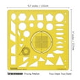 thumbnail image 2 of Traceease Geometric Drafting Geometry Template Drawing Stencil, Designing Template Measuring Ruler, 2 of 2
