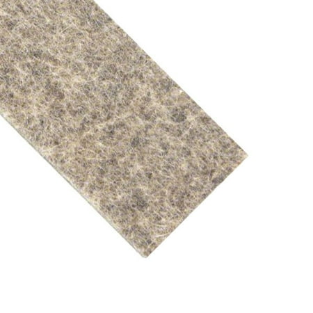 

3/16 Thick 1 Wide x 50 Ft. Gray Firm Wool Fiber Felt F7 Strip with Plain Backing