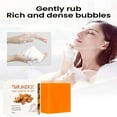 thumbnail image 4 of QunYou Turmeric Soap Ginger Soap Kojic Shower Skin Care Body and Facial Bar Soap 100g, 4 of 9