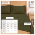 thumbnail image 5 of Great Bay Home Solid Flannel Sheet Set - 100% Turkish Cotton - Double Brushed (Queen, Olive), 5 of 6