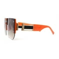 thumbnail image 3 of Womens Luxury Rimless Jewel Rectangle Designer Mafia Fashion Sunglasses Orange - Brown, 3 of 4