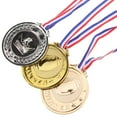 thumbnail image 4 of HEMOTON  3 Pcs Sports Medal Hanger Gold Silver Bronze Medals Award Father Child, 4 of 8