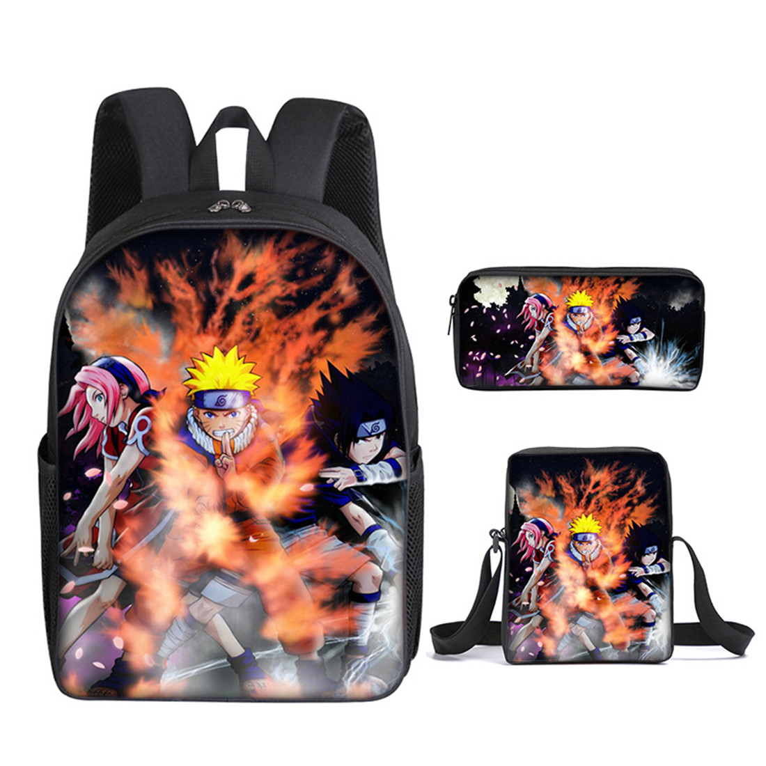Anime Backpack 3pcs Cartoon Schoolbag 3D Print Bag Laptop Backpack Anime Backpack 3pcs Cartoon Schoolbag 3D Print Bag Laptop Backpack