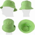 thumbnail image 4 of czcpp-Men Women Unisex Cotton Plain Color Boonie Safari Fishing Bucket Hat, 4 of 4