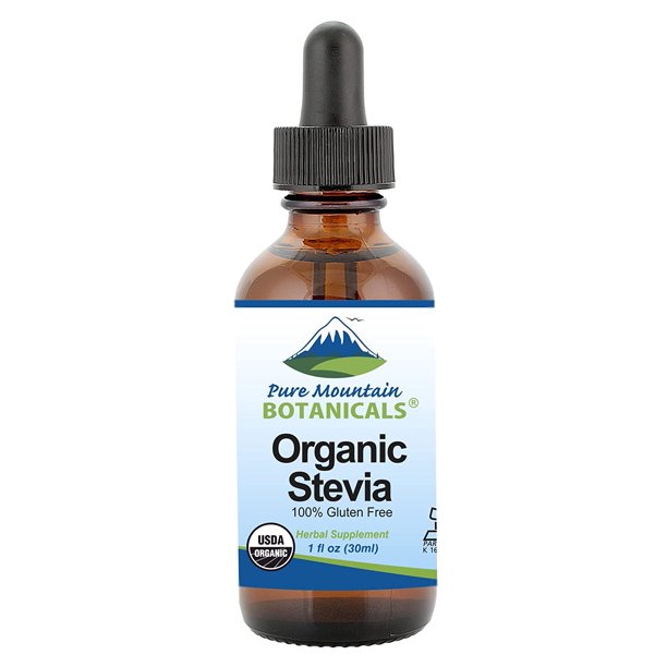 Liquid Organic Stevia Sweetener Kosher Vegan Sugar Substitute Herbal
