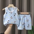 thumbnail image 6 of HCNTES Toddler Boy Tank Outfit Boy Allover Print Tank Top and Shorts 2-Piece Set Boys Summer Clothes for Warm Weather Play, 6 of 9
