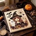thumbnail image 5 of Halloween Witch Ghost Diamond Art Kit 7.9x7.9 inch Special Shaped Rhinestones & Dark Gothic Style for Beginners Fall Home Decoration Seasonal Party Activity & Handmade Gift by MPOISVA, 5 of 7