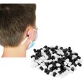 thumbnail image 1 of 200pcs Mask Adjustable Buckle Lanyard Elastic Buckle for Sewing Mask DIY Earmuff Rop Making (Black and White), 1 of 8