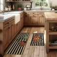 thumbnail image 2 of Pumpkin Fall Kitchen Floor Mat Set of 2, Non-Slip Absorbent Rug and Door Mats, Seasonal Autumn Decorative Home Kitchen Doormat 17x29 and 17x47 Inch DM089, 2 of 6