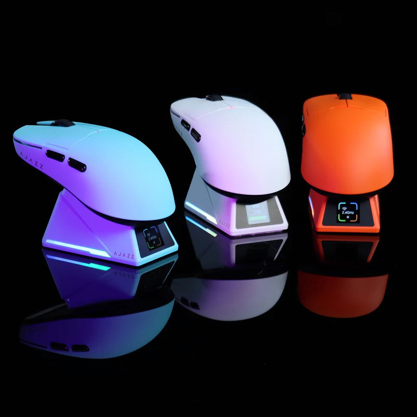 ATTACK SHARK x AJAZZ AJ159 APEX PAW3950 Triple Mode Gaming Mouse 8K Magnetic Charging Dock with Color Display Bluetooth/2.4G Wireless/Wired