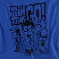 thumbnail image 2 of Teen Titans Go Team Up Women's T Shirt, Royal, Small, 2 of 6