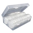 thumbnail image 1 of 50 Piezas Caja Organizadora de Medallas Soporte Cápsulas Almacenador para Monedas Exhibidor Protector Material PP Transparente Adecuado para Ceremonias Regalos Empresas Exposiciones Negocios, 1 of 6
