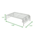 thumbnail image 3 of Mind Reader Mesh Monitor Stand, Metal Mesh Riser & Desk Organizer, White, 3 of 7