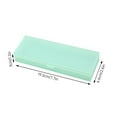 thumbnail image 3 of JeashCHAT Small Pencil Box Plastic Pencil Case Stationery Box Storage Case for Pencils Pens Office Supplies, Green, 3 of 4
