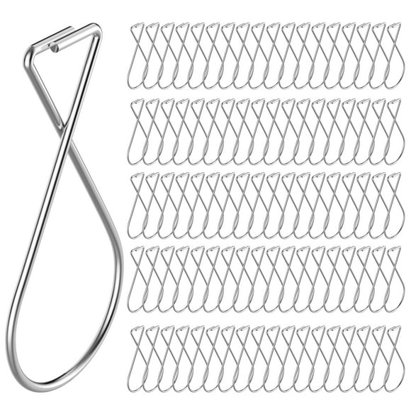 Ninoge 90 Pack Ceiling Hook Clips Drop Ceiling Hooks Grid Ceiling Hanging Hooks Clips Ceiling Clips for Hanging Drop Clips for Office Home Stores Classroom and Wedding Decorations Silver
