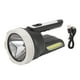 thumbnail image 1 of Linterna LED recargable por USB, focos de largo alcance de 200m, reflector superbrillante COB de mano para acampar al aire libre, 1 of 10