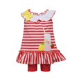 thumbnail image 1 of Ensemble Short Fille, Rouge/blanc/jaune, 18 Mois, 1 of 1
