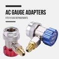 thumbnail image 2 of Adaptateurs A/C pour Voiture R1234YF R134A, Kit de Connecteurs de Coupleurs Rapides AC R134 R1234 R 134A 1234YF, 2 of 7