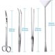 thumbnail image 5 of 4 en 1 Ciseaux Aquarium, Tank Tweezers Ciseaux Ensemb d'outils de spatu,en Acier Inoxydab,Aquascaping Outil pour Aquarium, 5 of 5