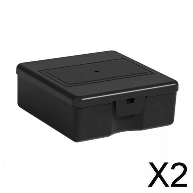 Caja de almacenamiento de escritorio con tapa, caja de almacenamiento de herramientas para 2 piezas