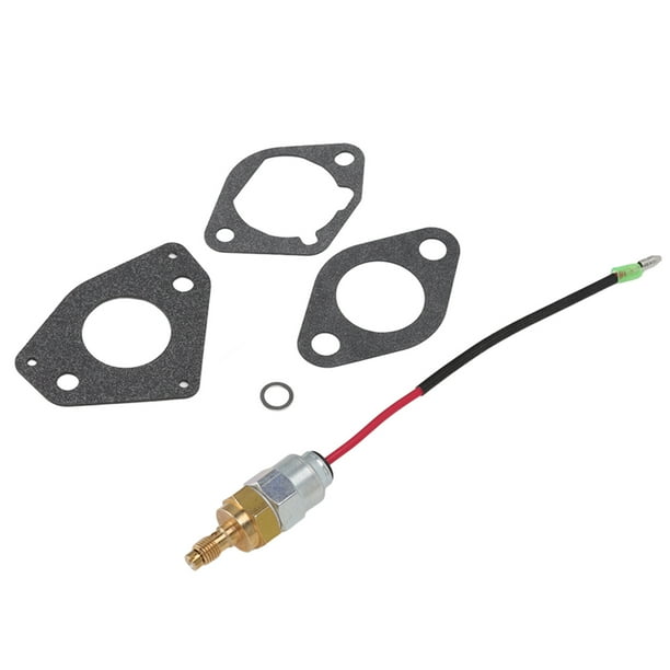 Solenoide de combustible de carburador, aluminio kit de combustible de combustible para combustible lavadora de papel junta impermeable para piezas de reparación