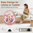 thumbnail image 3 of Columpio para bebé Viriwebaby YK-03 de 5 velocidades, control remoto, Bluetooth, rosa, 3 of 7